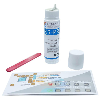 K5 PRO 10g Viscous Thermal Paste - Compatible with Apple iMac, Asus ROG, Acer Nitro, MSI Laptops, RTX 3080, 2080TI, 3090, PS4, Nintendo Switch, Xbox