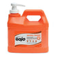 Buy now GOJO 095804 NATURAL ORANGE Pumice Hand Cleaner, Citrus, 0.5 gal Pump Bottle, 4/Carton at indiglob india