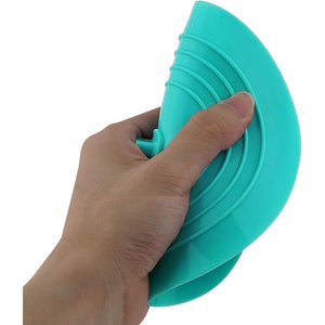 Cuttte Silicone Bathtub Drain Stopper, 6 Inches Large Bath Tub Stoppers, Flat Suction Drain Cover, Bathtub Plug for Kitchen, Bathroom and Laundry (Aqua)