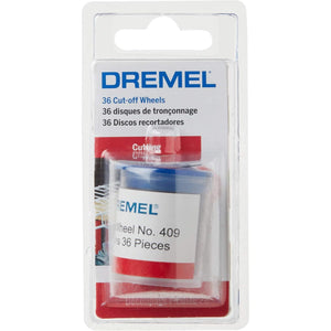 Dremel 409 Cut-Off Wheel, 15/16" (23.8 mm) Diameter, .025” (0.6mm) disc Thickness, Cutting Rotary Tool Accessory (36 Pieces)
