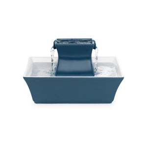 Buy now PetSafe Drinkwell Pagoda Fountain - Hygienic Ceramic Continuous Flowing Fountain - Elevated Upper Bowl & Double Free-Falling Stream Design - Minimalist Pet Hydration Station - 70 oz Capacity at indiglob india