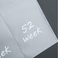Antner 52 Week Money Saving Challenge A5 Binder Inserts Cash Envelopes for A5 Planner Binder, Pre-Printed 1-52 Weeks Money Pouches Cash Stuffing Envelopes Clear Sleeves for Savings Binder, 13 Sheets