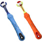 Orgrimmar 2 Pcs Three Sided Pet Toothbrush Dog Brush Addition Bad Breath Tartar Teeth Care Dog Cat Cleaning Mouth