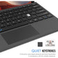 Arteck Microsoft Surface Pro Type Cover, Ultra-Slim Portable Bluetooth Wireless Keyboard with Touchpad Built-in Rechargeable Battery