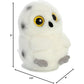 Aurora® Round Rolly Pet™ Hoot Owl™ Stuffed Animal - Adorable Companions - On-The-Go Fun - White 5 Inches