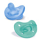 Buy now Chicco PhysioForma Silicone Orthodontic Pacifier, 0-6m | 100% Soft Silicone | Supports Breathing & Oral Development | Satin-Textured Nipple | Includes Sterilizing Case | BPA Free | Blue/Green, 2pk at indiglob india