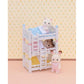 Calico Critters Triple Baby Bunk Beds - Dollhouse Furniture Set for Ages 3+