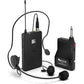 FIFINE Wireless Microphone System, Wireless Microphone set with Headset and Lavalier Lapel Mics, Beltpack Transmitter and Receiver,Ideal for Teaching, Preaching and Public Speaking Applications-K037B