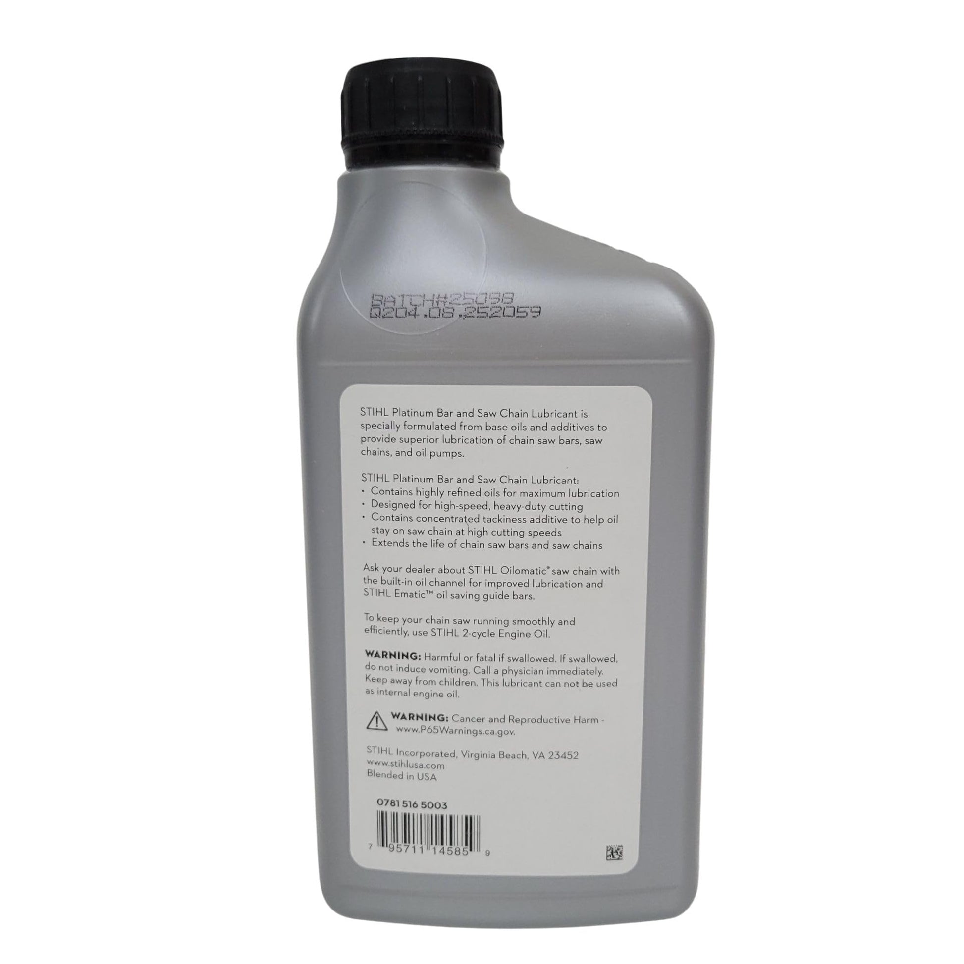 Buy now Stihl 0781 516 5003 Platinum Bar And Chain Lubricant, 1 Quart at indiglob india
