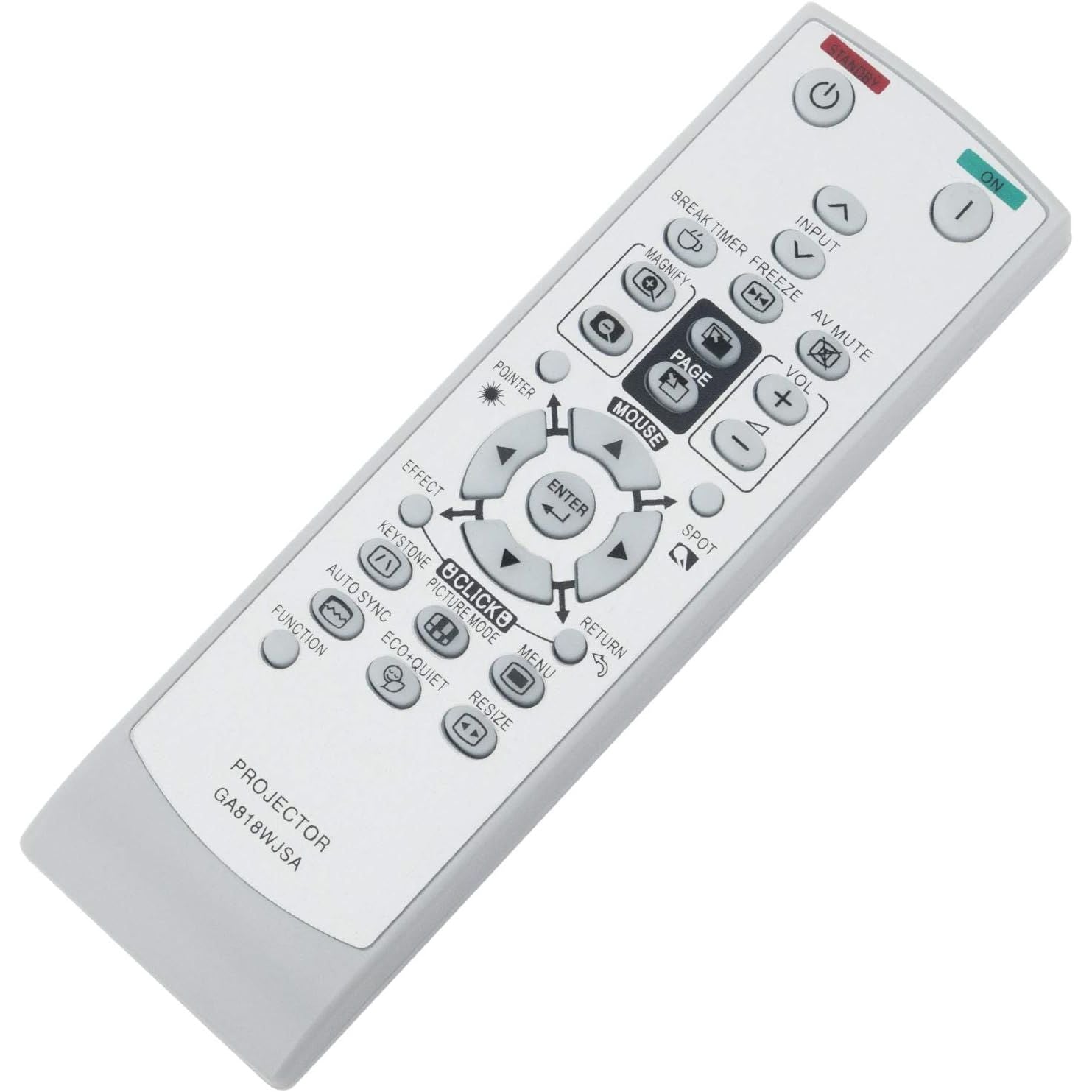 Buy now WINFLIKE GA818WJSA Replacement Remote Control fit for Sharp MUTIMEDIA Projector XR-55S XR-55X XR-50S Notevision XR-55X at indiglob india