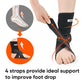 NEOFECT Drop Foot Brace - Adjustable AFO Ankle Brace for Walking & Stroke Recovery, Breathable Material for Ankle and Foot Support, Comfortable Design (Medium/Left)