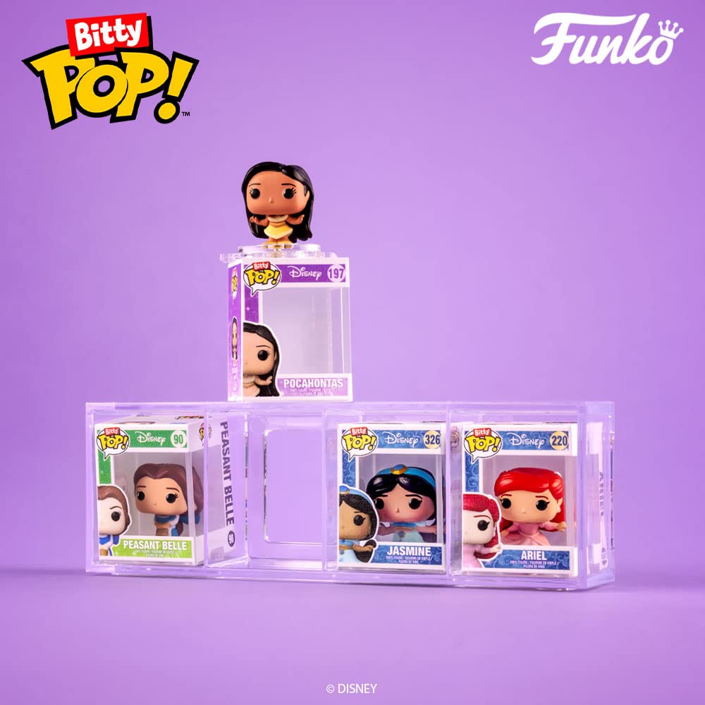 Buy now Funko Bitty Pop Disney Princesses - Cinderella, Snow White, Aurora and A Surprise Mystery Mini Figure - 0.9 Inch (2.2 Cm) Collectable - Stackable Display Shelf Included - Gift Idea at indiglob india