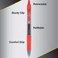 Pilot G2 Premium Gel Roller Pens, Fine Point 0.7 mm, Red Pens, Pack of 4 - Ideal for School, Journaling & Office Writing