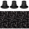 300 Pcs 4.4mm 0.17" Plastic Hole Plug Button Top Blanking Drilling Cover Caps Plugs for Chair Cabinet Cupboard Shelf, White - Black