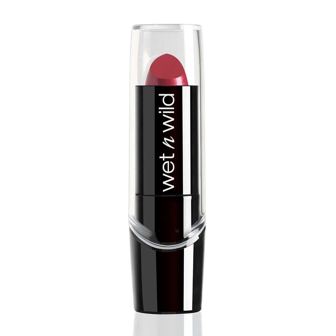 wet n wild Silk Finish Lipstick, Hydrating Rich Buildable Lip Color, Formulated with Vitamins A,E, & Macadamia for Ultimate Hydration, Cruelty-Free & Vegan - Just Garnet