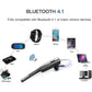 COMEXION Bluetooth Headset, Wireless Business Earpiece V4.1 Lightweight Noisy Suppression Bluetooth Earphone with Microphone for Phone/Laptop/Car (Black+Case) - My Store