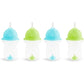 Munchkin Any Angle Weighted Toddler Straw Cups with Click Lock Lid, 10 Ounce, 2 Pack, Blue/Green