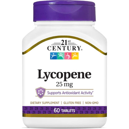 21st Century Lycopene 25 mg Tablets, 60 Count (22400)