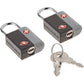 SwissGear TSA-Approved Travel Sentry Luggage Locks - Set of 2 Mini Locks with 2 Keys, Red, One Size