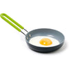GreenPan Mini Healthy Ceramic Nonstick, 5" Round Egg Pan, PFAS-Free, Dishwasher Safe, Stay Cool Handle, Yellow - Black