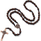 KOMI Catholic Rosary Beads for Men Holy Prayer Beads Rosary Necklace with Crucifix Cross Rosary Catholic Gifts