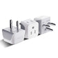 Buy now Ceptics Schuko Germany, France Plug Adapter, Dual Input - Ultra Compact Light Weight - Usa to Russia, South Korea Travel Adaptor Plug - Type E/F (3 Pack) at indiglob india