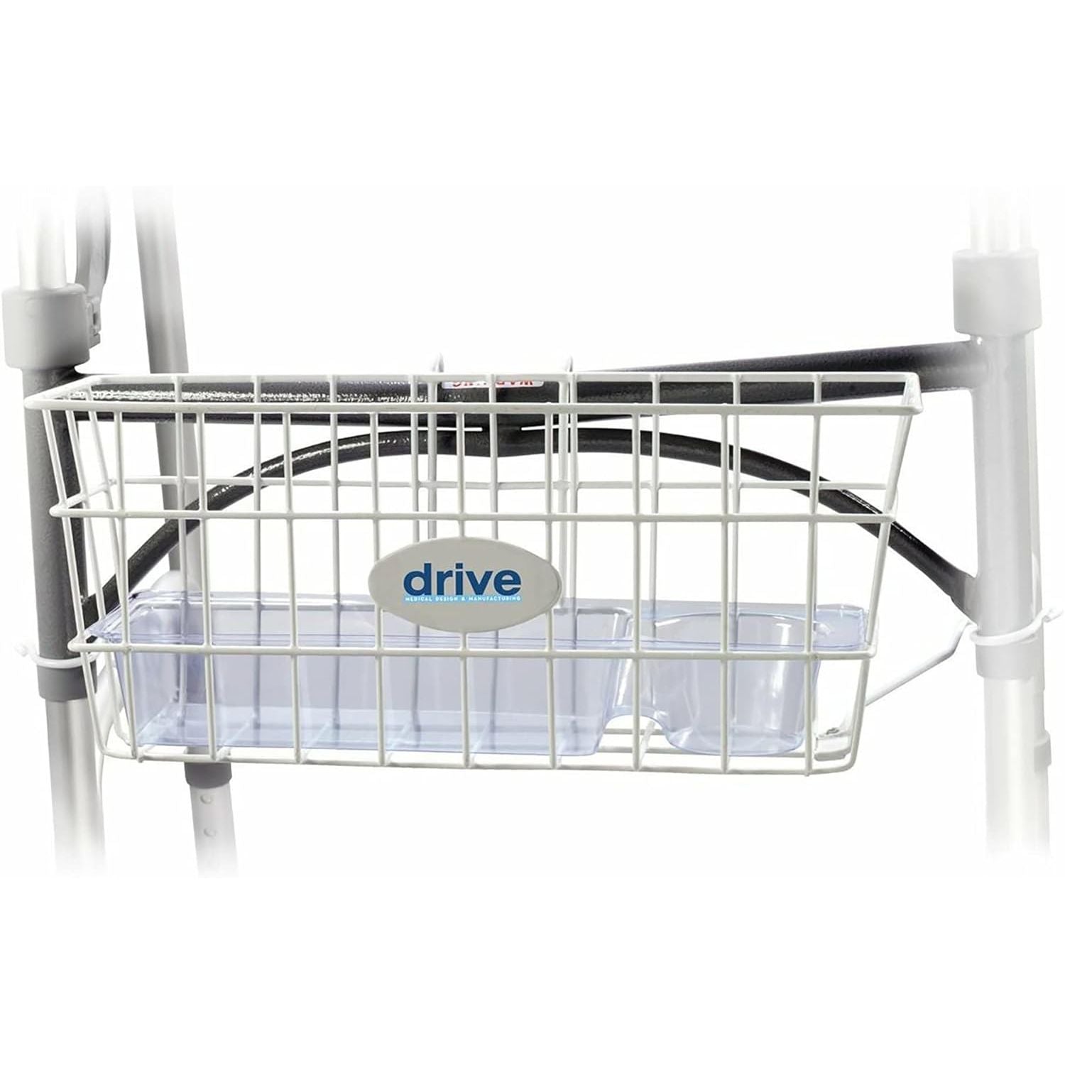 Buy now Drive Medical 10200B Walker Basket, Basket for Folding Walker with Cup Holder, White at indiglob india