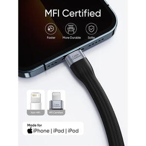 CableCreation USB C to Lightning Cable Short, [MFi Certified], 15 cm Fast Charging Cable & Data Transfer, for iPhone 14/14 Pro Max/13/13 Pro/12/12 Pro/11/X/XS/XR/8, iPad and AirPods Pro, etc.