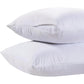 White Classic King Pillow Covers with Zipper 2 Pack - 20 x 36 Ultra-Soft, Cozy and Noiseless King Pillow Protector, 200 Thread Count, Fade-Resistant Pillow Shams