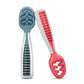 Buy now NumNum Baby Spoons Set, Baby Essentials Pre-Spoon GOOtensils for 6+ Months, First Stage Self-Feeding Spoons for Baby Led Weaning (BLW), Silicone Toddler Utensils, BPA-Free, 2 Pack Gray/Green 13 - Blue Red 2 Spoons at indiglob india