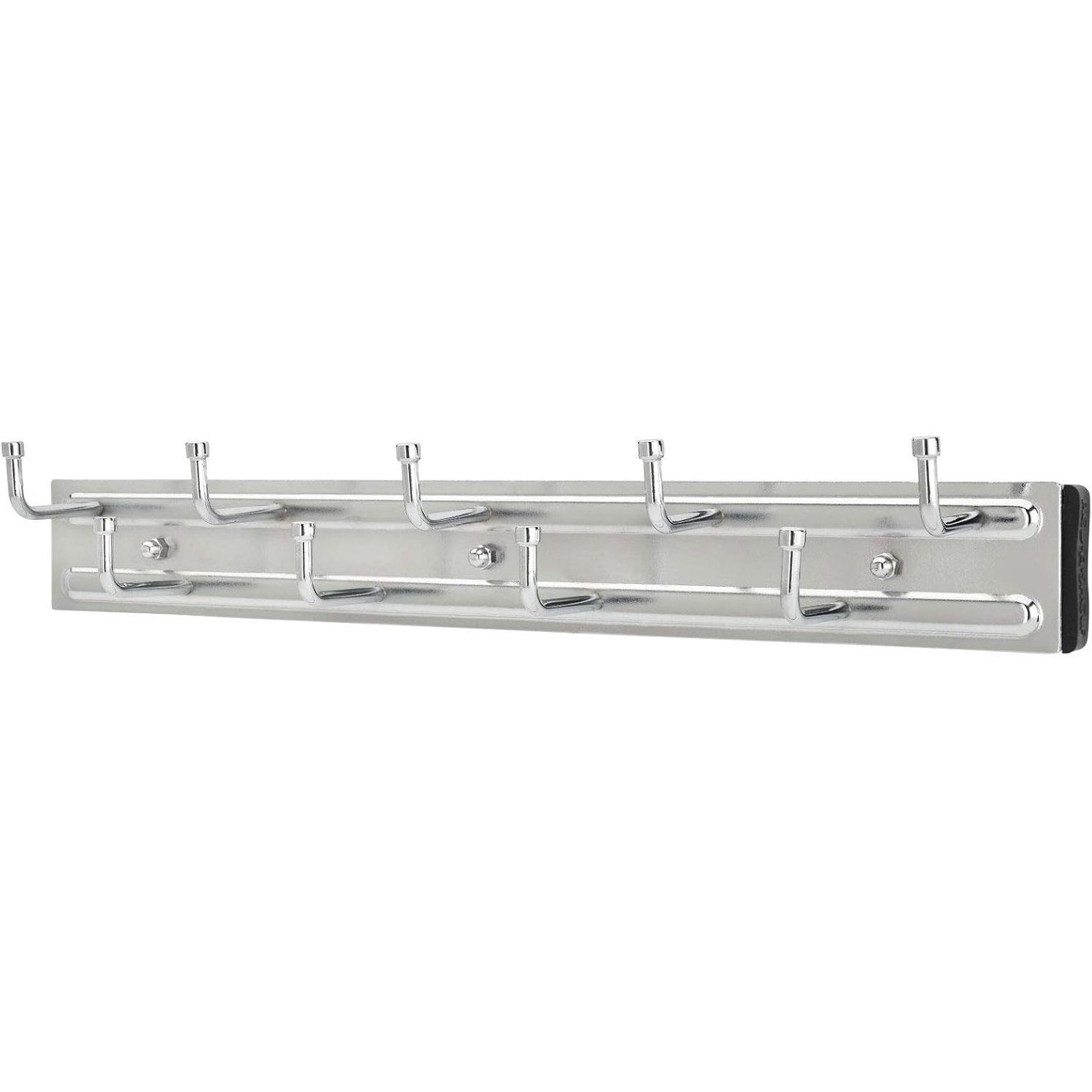Rev-A-Shelf 14" Pull Out Closet Organization Rack for Belts, Ties and Scarves, Accessories Storage Hanger with Mounting Hardware, Chrome, BRC-14CR
