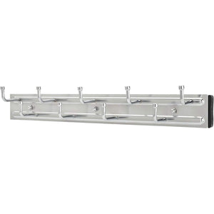 Rev-A-Shelf 14" Pull Out Closet Organization Rack for Belts, Ties and Scarves, Accessories Storage Hanger with Mounting Hardware, Chrome, BRC-14CR