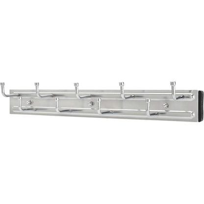 Rev-A-Shelf 14" Pull Out Closet Organization Rack for Belts, Ties and Scarves, Accessories Storage Hanger with Mounting Hardware, Chrome, BRC-14CR
