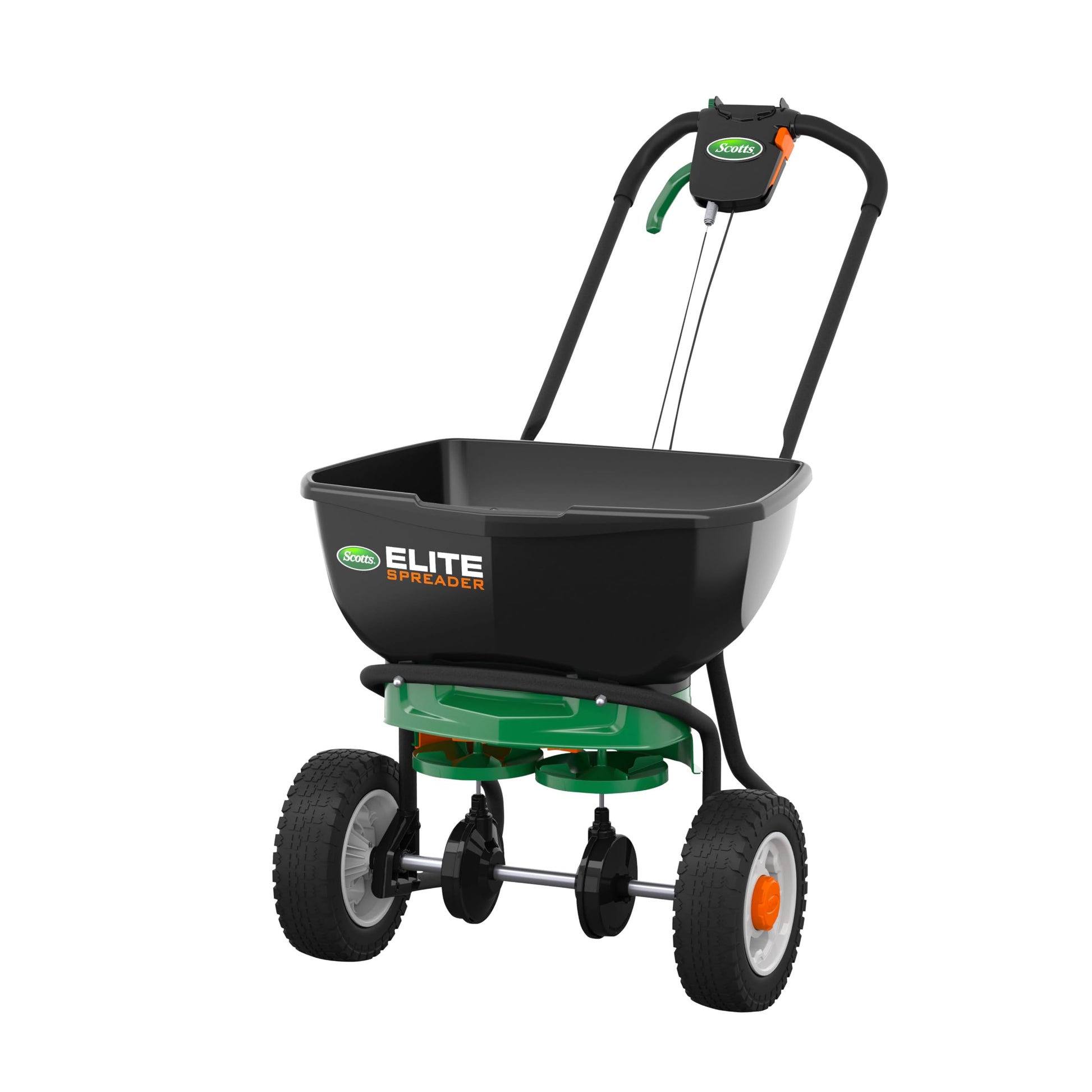 Buy now Scotts Turf Builder EdgeGuard DLX Broadcast Spreader for Seed, Fertilizer, Salt, Ice Melt, Holds up to 15,000 sq.ft. Product at indiglob india