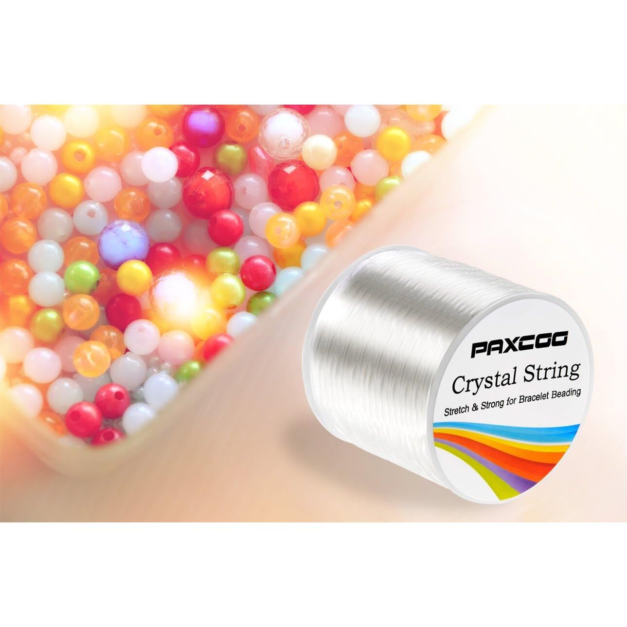 Buy now Paxcoo 1.2mm Elastic Stretch String Cord for Jewelry Making Bracelet Beading Thread at indiglob india