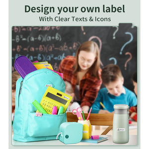 Phomemo P12 PRO Label Maker Machine with Tape, Mini Bluetooth Portable Thermal Labelmaker for Home, Office, Organizing, Kitchen, Wireless Small Label Makers with Multiple Templates, Green