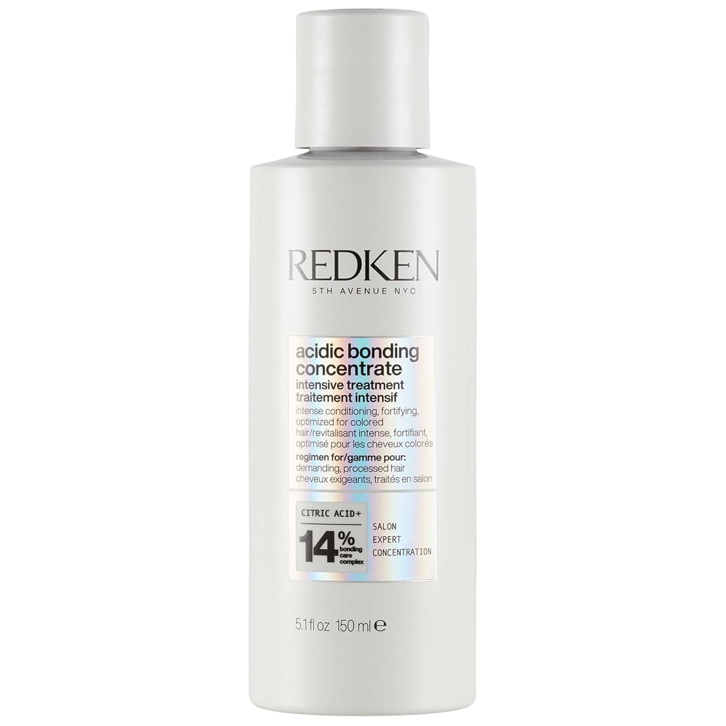 Redken Acidic Bonding Concentrate Treatment For Damaged Hair Repair - Deep Conditioning Intensive Mask, Provides Smoother & Stronger Hair
