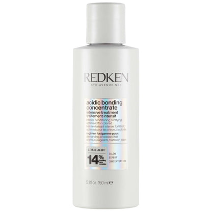 Redken Acidic Bonding Concentrate Treatment For Damaged Hair Repair - Deep Conditioning Intensive Mask, Provides Smoother & Stronger Hair