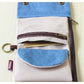 Canvas Small Women Wallet Credit Card Case Cover Holder Keychain Coins Purse Key Wallet (Dark Blue)