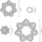 Metal 6 PCS 3D Flowers Cutting Dies,Six Flowers Leaves Die Cuts Embossing Stencils Template Mould for Card Scrapbooking and DIY Craft Album Paper Card Decor