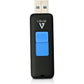 V7 2GB USB 2.0 Flash Drive with Retractable USB Connector - VF22GAR-3N, Black