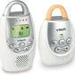 Buy now VTech Communications DM221 Audio Baby Monitor with up to 1,000 ft of Range, Vibrating Sound-Alert, Talk Back Intercom & Night Light Loop, White/Silver at indiglob india