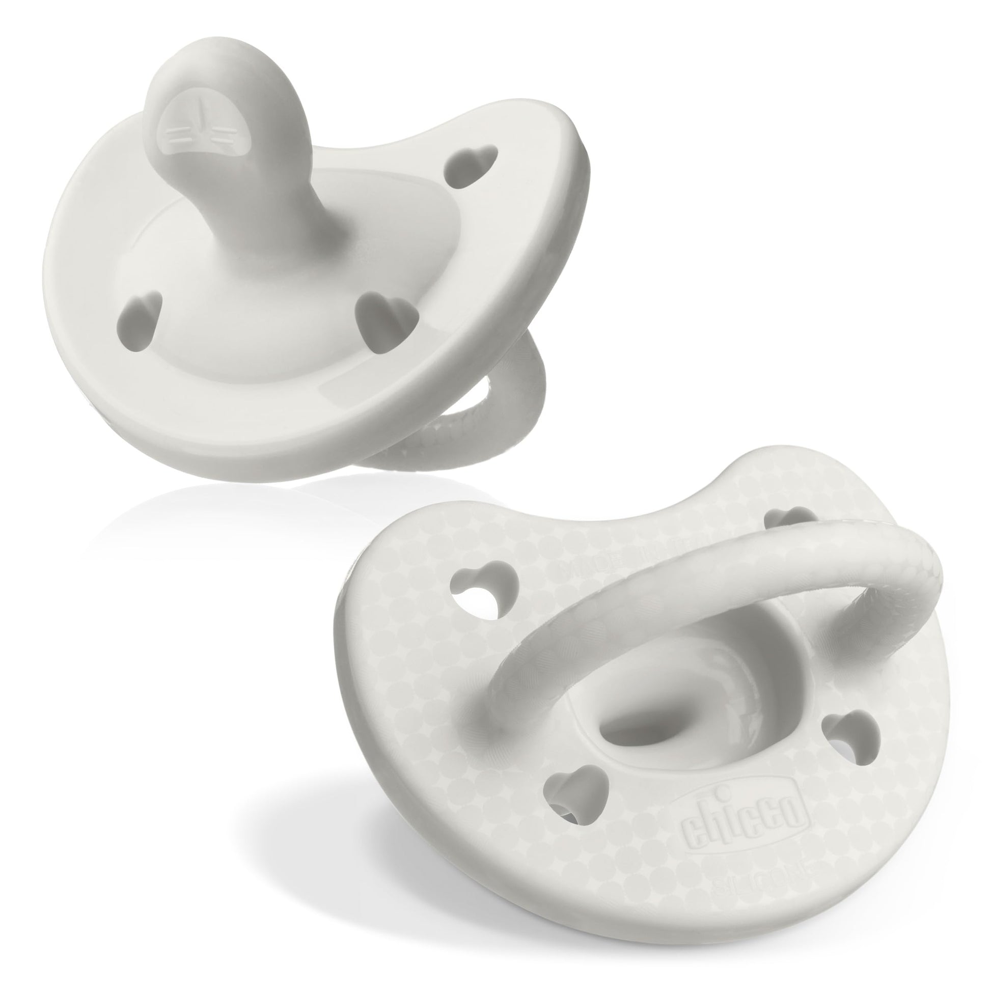 Buy now Chicco PhysioForma Silicone Orthodontic Pacifier, 0-6m | 100% Soft Silicone | Supports Breathing & Oral Development | Satin-Textured Nipple | Includes Sterilizing Case | BPA Free | Blue/Green, 2pk 0 to 6 months Pearl Grey Two Pack at indiglob india