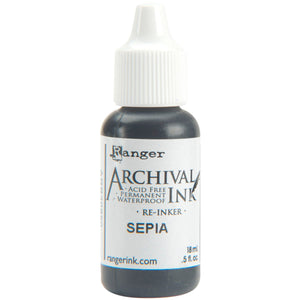 Buy now Ranger Archival Pad Reinker .5oz, Sepia at indiglob india