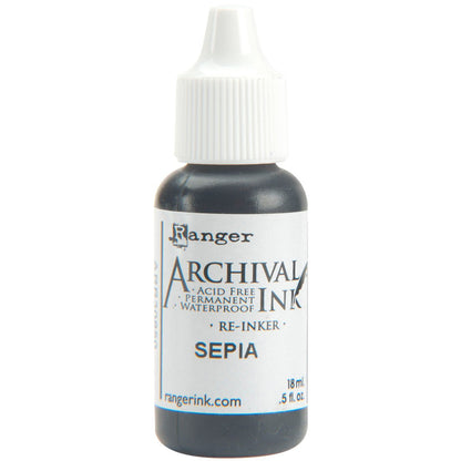 Buy now Ranger Archival Pad Reinker .5oz, Sepia at indiglob india