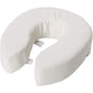 DMI Raised Toilet Seat Cushion and Cover to Add Extra Padding the while Relieving Pressure, Tear Resistant, FSA & HSA Eligible, 2 Inch Pad, White