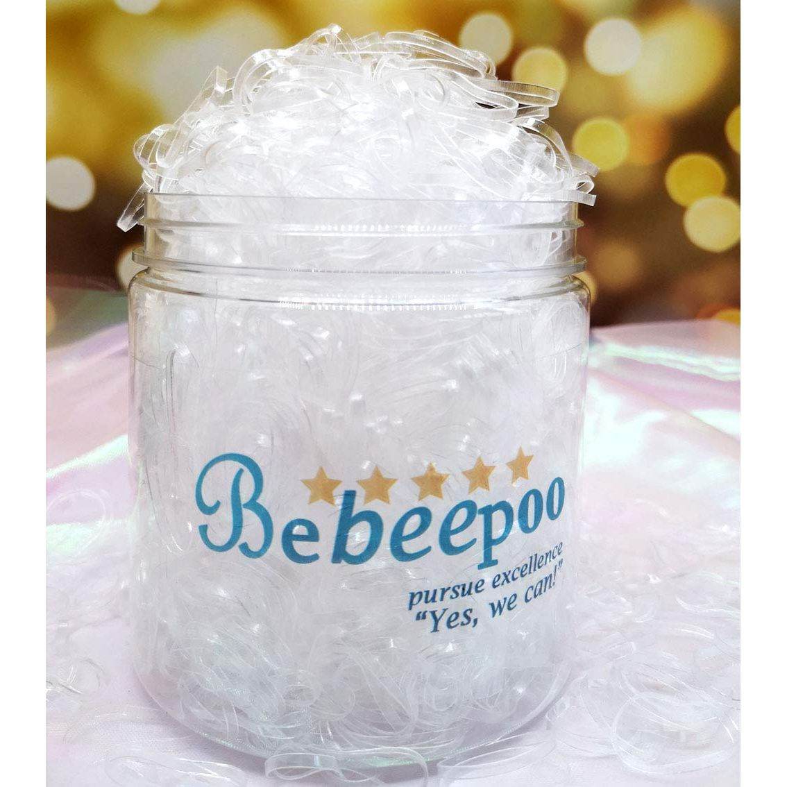 Clear Hair Elastics，BEBEEPOO 2500pcs Rubber Bands for Hair, Clear Mini Elastic Rubber Hair Bands, Small Hair Tties - STRONG - REUSEABLE - My Store
