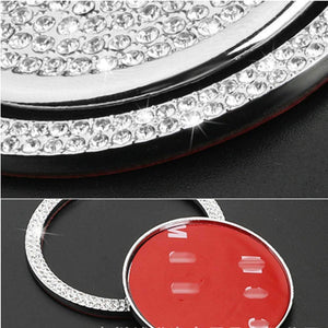 Buy now Pursuestar Silver Bling Accessories Gear Shift Knob Cover Decoration Cover Button Decal Trim Default at indiglob india