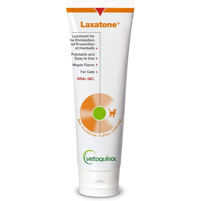 Vetoquinol Laxatone: Oral Hairball Lubricant Gel for Cats – Maple-Flavored, 4.25oz – Lubricant for Helping with Hairball Prevention & Elimination – Natural Furball Digestive Relief Support