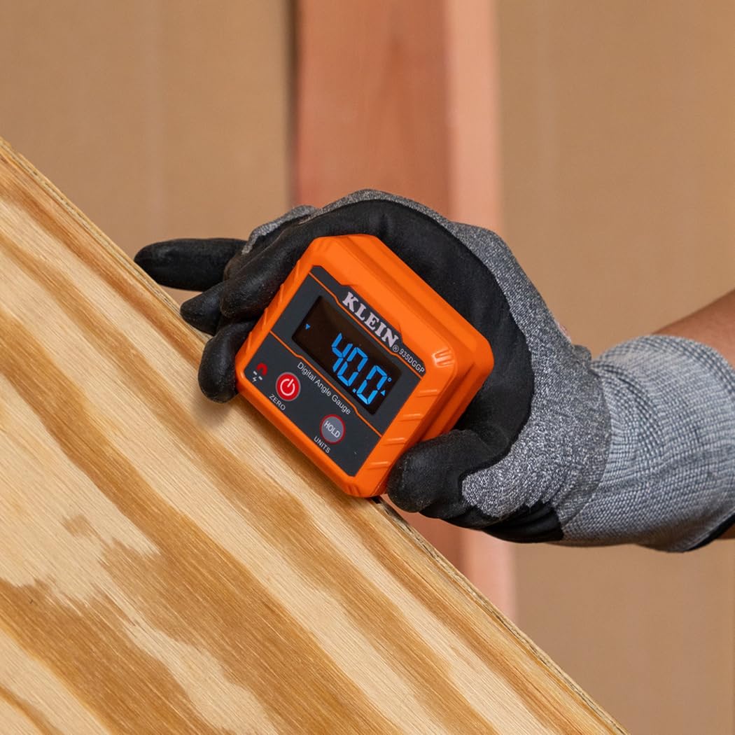 Buy now Klein Tools 935DGGP Angle Finder, Digital Gauge with Strong Magnetic Base, Converts Between Degrees, Percent Grade, In/Ft, mm/m at indiglob india